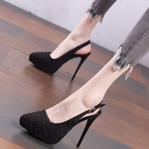 여성 가보시 킬힐 뾰족 구두 하이힐