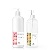 대용량 카렌듈라 클렌징세럼 & 복숭아 클렌징폼 세트, 단품