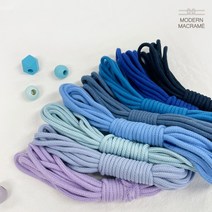 마크라메 우동끈 소분실 면로프 스트링실 뜨개 질 가방뜨기, 우동끈페일그린(1m)