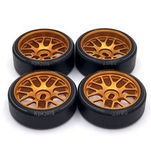 Wltoys 284131 K969 K989 P929 미니 Z 128 RC 자동차 업 그레 이드 부품에 대 한 4Pcs 금속 바퀴 림 하드 플라스틱 드리프트 타이어 타이어, [3] Blue