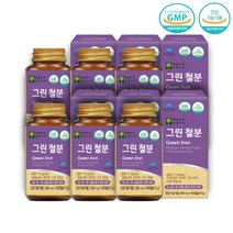 성장기청소년 비헴철 비동물성 유산균추출 키즈영양제 그린 철분 6통