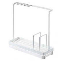 잇다이가 싱크대 멀티 수세미 거치대 주방 세제랙 받침대 물빠짐 걸이, 블랙