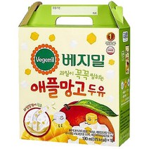 베지밀 과일이 꼭꼭 씹히는 애플망고 두유 190ml 16개입