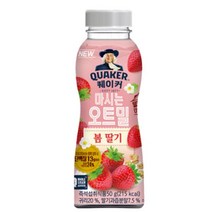 칠성 쉐이크 아침 식사 대용 퀘이커 마시는 오트밀 오트 & 봄딸기 건강식 간편식 식단조절 선식 50G 20개, 25세트