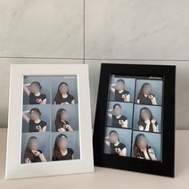 액자 하루필름 모노맨션 포토매틱 인생네컷 그믐달 포토이즘 포토그레이 커플 사진 보관, 스카이블루