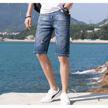 남성 청반바지 여름 얇은 스판 슬림세미 캐주얼 팬츠 뉴타임즈 C16 Z405Y165