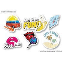STEA 보드 캐리어 스쿠터 스티커밤 드레스업 튜닝 스티커SET 스티커, 02  보드캐리어스쿠터 B