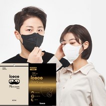 아이코코 KF94 마스크 대형 화이트 블랙 새부리형, 화이트 x 100개