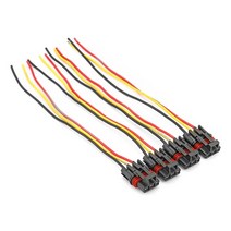 polaris 2018-2022 용 utv 액세서리 레인저 크루 xp 1000rzr rs1 4 pcs 펄스 전원 버스 바 피그테일 커넥터 16 게이지 와이어, 하얀