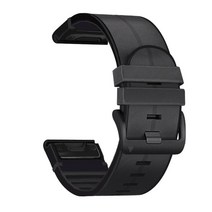 가죽시계줄 Garmin Fenix 7 7X 6 6XPro 5 5X Plus 3HR 벨트용 22/26mm 실리콘 가죽 시계 밴드 스트랩 Easyfit Epix Gen 2 손목 팔찌