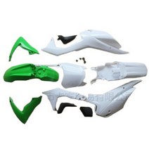 플라스틱 바디 페어링 커버 펜더 키트 오프로드 비포장 도로용 바이크 혼다 CRF110 2013, 05 green
