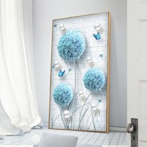 MINJING 3D전체DIY 큐빅 보석 십자수세트 민들레 취미생활 비즈십자수cc04, 1세트, 45*70cm