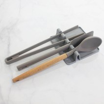 조리도구 받침대 실리콘 국자 주걱 거치대 4구 거치형, 4구 거치형_그레이, 1개