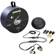 Shure AONIC 4 유선 소음 차단 이어폰 디테일 사운드 듀얼 하이브리드 드라이버 인이어 분리형 케이블 프리미엄 내구성 Apple 및 Android 장치와 호환 가능 - 화이트-34781, 3.5mm 케이블, 분명한