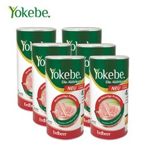 Yokebe 요케베 파우더 딸기 맛 500g 맛있는 살빼기 독일직배송, 6통