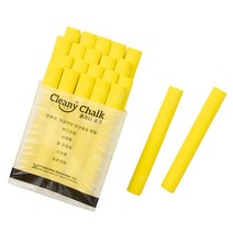 클리니 탄산분필 칠판분필(11가지색) - 20개입 분필, 노랑