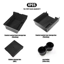 자동차액세서리프로텍터커버키링 teslon for 2021 tesla model 3 y storage box 2022 tesla 중앙, h