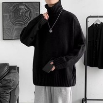 남자니트티 반집업 목폴라 앙고라 스웨터 남성 터틀넥 캐주얼 스트리트 웨어 단색 니트 풀오버 플러스 사이즈 5XL 가을/겨울