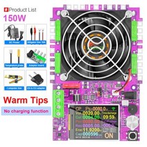 자동차 스캐너 스마트 전원 전자 부하 테스터 전압 전류 배터리 용량 모니터 도구 투야 앱, WiFi 150W