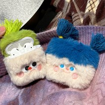 사은품/에어팟 프로 3세대 2세대 1세대 보호 커버 귀여운 캐릭터 모양 보드라운 털 퍼 따뜻한 디자인 실리콘 케이스, SY_A321 에어팟1세대, 블루