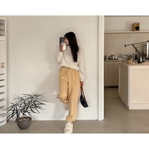 [리리앤코] 앤니프 기모 밴딩 조거 팬츠