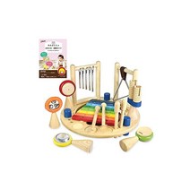 교육완구 1세 2세 3세 랭킹 나무 장난감 악기 장난감 목금 방울 목제 아기 Im TOY 아임 토이 멜로디고 라운드 소리나는 장난감 생일 선물 1세 1세 2세 3세 남자아이 여자아이 출산축하 어린이 Edute 에듀테 가이드북 포함