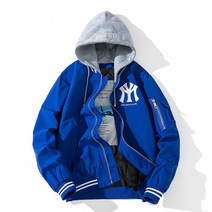 야구점퍼 남성겨울 캐주얼 야구 재킷 스트리트웨어 남성 힙합 코튼 패딩 후드 자수 바머 집업 따뜻한