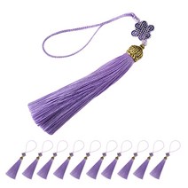 미니 보자기 노리개 한복 전통 장식 10p, 퍼플 10p