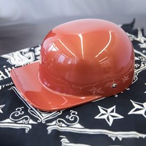 스냅백헬멧 특이한헬멧 반모헬멧, L, 주황색