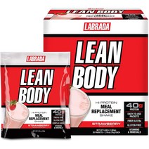 라브라다뉴트리션 린바디 lean body 프로틴 파우더 단밸직 쉐이크 딸기 1120g, 2.47파운드(1팩)
