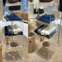 의류 쇼케이스 아크릴 진열장 매장용 디스플레이, 4층 쇼케이스