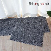 샤인 발매트 2개 세트 코코 러그 M+L, 선택완료, 민트:코랄