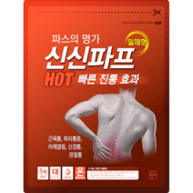 신신제약 신신 파프 핫 파스, 10개입, 1개