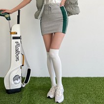 여성용 플라이 배색 미니 스커트 53195