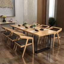 대형 테이블 카페 레스토랑 다이닝 식탁 회의 책상, 180x80x75 두께 8cm