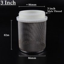 농업용여과기 1/2 ~ 4 "스테인레스 스틸 농업 관개 메쉬 필터 수족관 클린 액세서리 펌프 하단 체크, 04 1l2 Inch_01 1pc