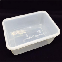 내열성도시락 (직사각 t-650)-10개/650ml / 일회용죽통 / 죽그릇 / 국그릇 / 내열성용기
