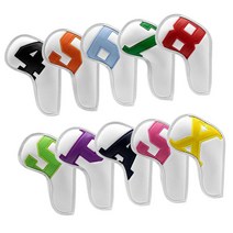 이공이구 골프 아이언 헤드 커버 프리미엄 골프 헤드 커버 세트, C, PU