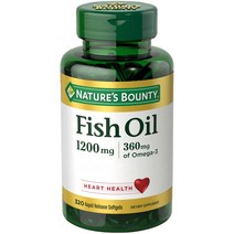 네이처스 바운티 Fish Oil 1200 mg 피쉬오일 320캡슐 1팩, 1개, 1개