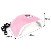 UV 수지 경화 기계 DIY 쥬얼리 제작 건조기 도구 젤 폴리쉬 네일 아트 54W USB 18LED 조명, 1
