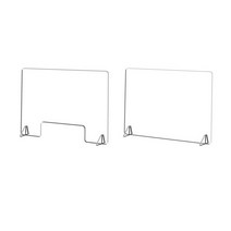 하하만족 투명 칸막이 비말차단 안전 가림막 회의실 접수처 1인용, 창구형3T