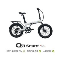 2024 퀄리 Q3스포츠 라이트 전동 전기자전거, 14AH, 블랙(PAS전용)