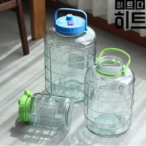 오미자과실통 매실담금주 과일청 오이지담그는통 담는유리술병 대용량 과실주10L~18L, 효소병(15L)