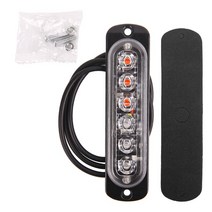 차량경광등 LED경광등 주차장경광등 비상 스트로브 스코프 경고 사이드 마커 깜박임 황색 라이트 바 플래시, 한개옵션1, 06 Red Blue