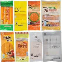 옛날과자 추억의 쫀드기 초당옥수수 곤약 16곡물 꿀호박 꿀밤맛 쫀디기 5개묶음, 단품