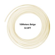 정원 용품 10M 20M 1/4 quotPE 튜브 관개 연무 냉각 시스템 RO 물 필터 수족관용 호스 파이프, [01] 4분의 1 ', [03] 10 Meters Beige