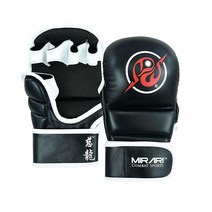 MIRARI MMA 하이브리드 갑 블랙 화이트 스몰, Small