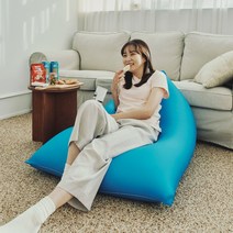 자이언트 마약 쿠션 1인용 패브릭 빈백 쇼파 모찌 대형 애견 쿠션 야외 겸용 소파 빔백, 핑크