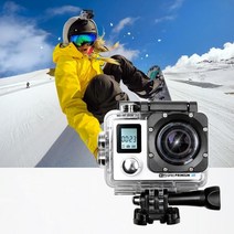 오감인류 스포츠 액션캠 유튜버 카메라 오토바이 바이크 블랙박스 UHD 4K 160만화소 30M 방수, 실버