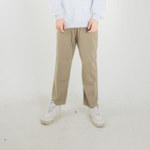 더간지 일자핏 허리밴딩 남녀공용 밴딩 면바지
